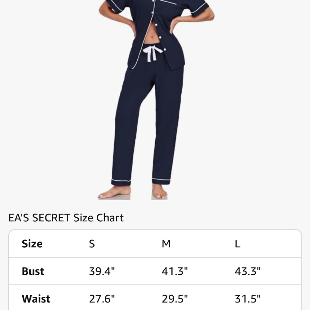 Navy Women's Pajama Set - Picture 3 of 5